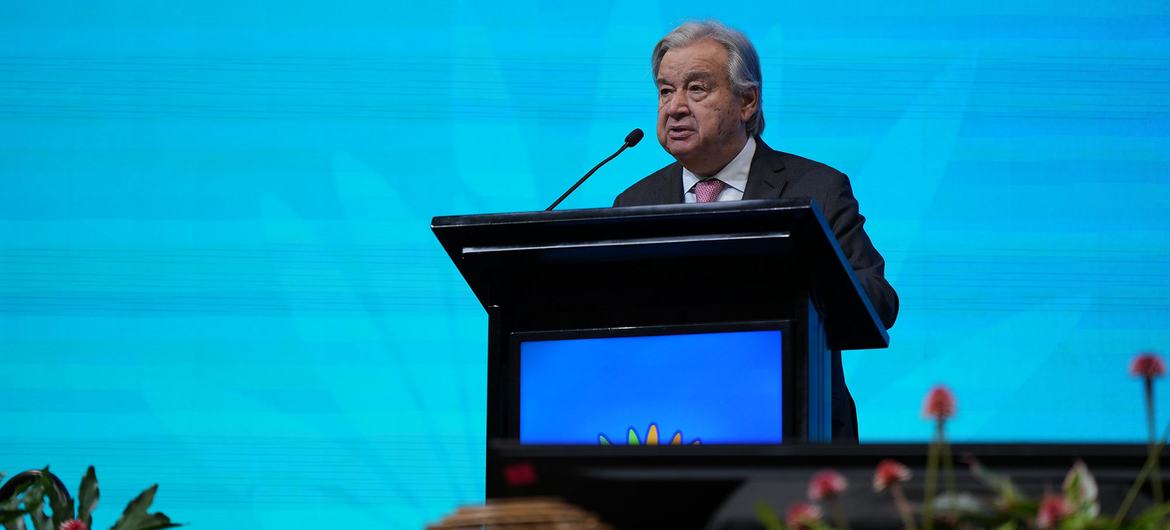 At COP16, Guterres urges world to ‘choose wisely…make peace with nature’