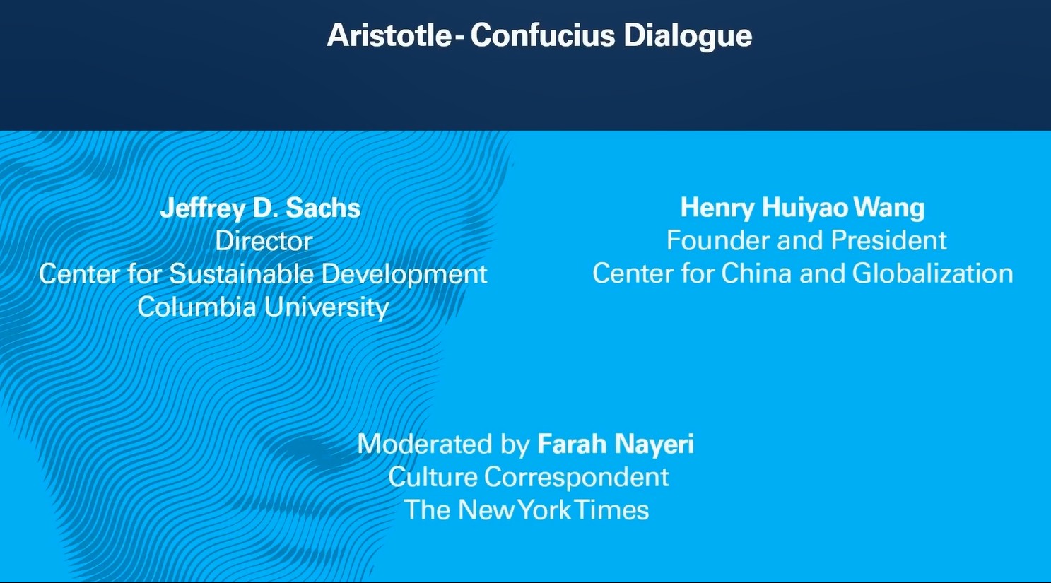 Celebrity Media Reprint : Aristotle and Confucius' Dialogue