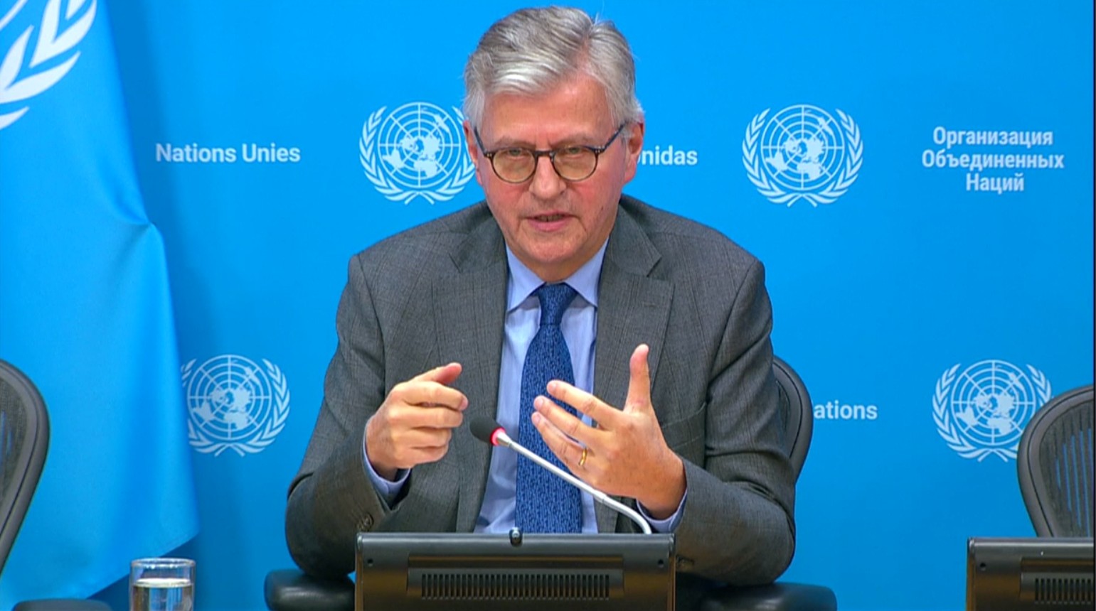 Peacekeeping Chief Jean-Pierre Lacroix provided details to journalists in New York of three separate incident in the past 24 hours where UN peacekeepers in Lebanon came under fire.