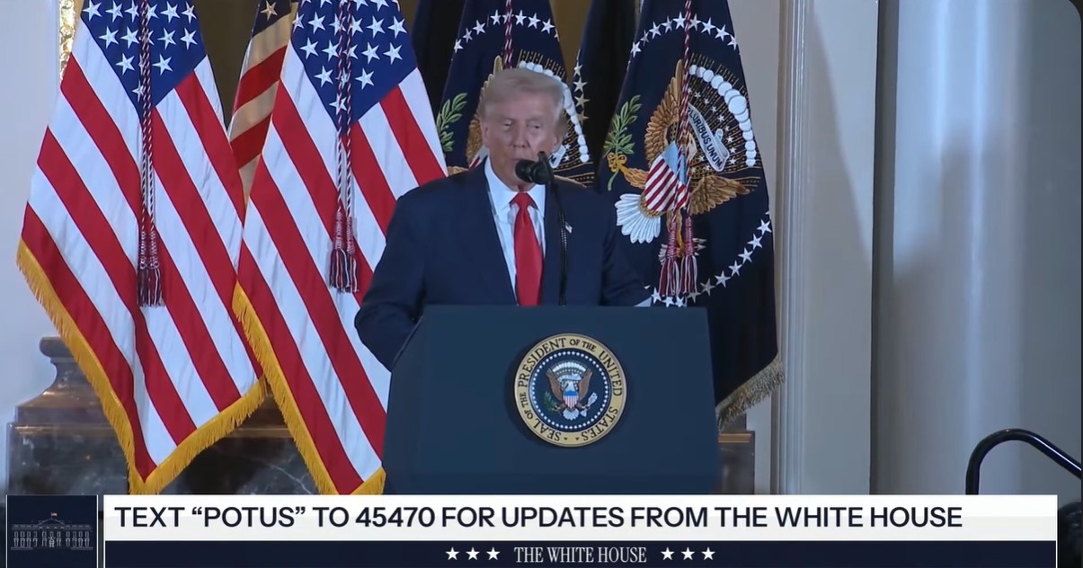 President Trump Delivers Speech at a Dinner with Business Leaders in Tokyo, Japan